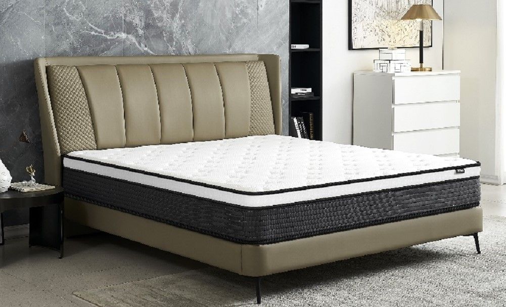 10" Hybrid Pillow Top Mattress A Box With Breathable And Hypoallergenic Design, Medium Firm For Lumbar Support