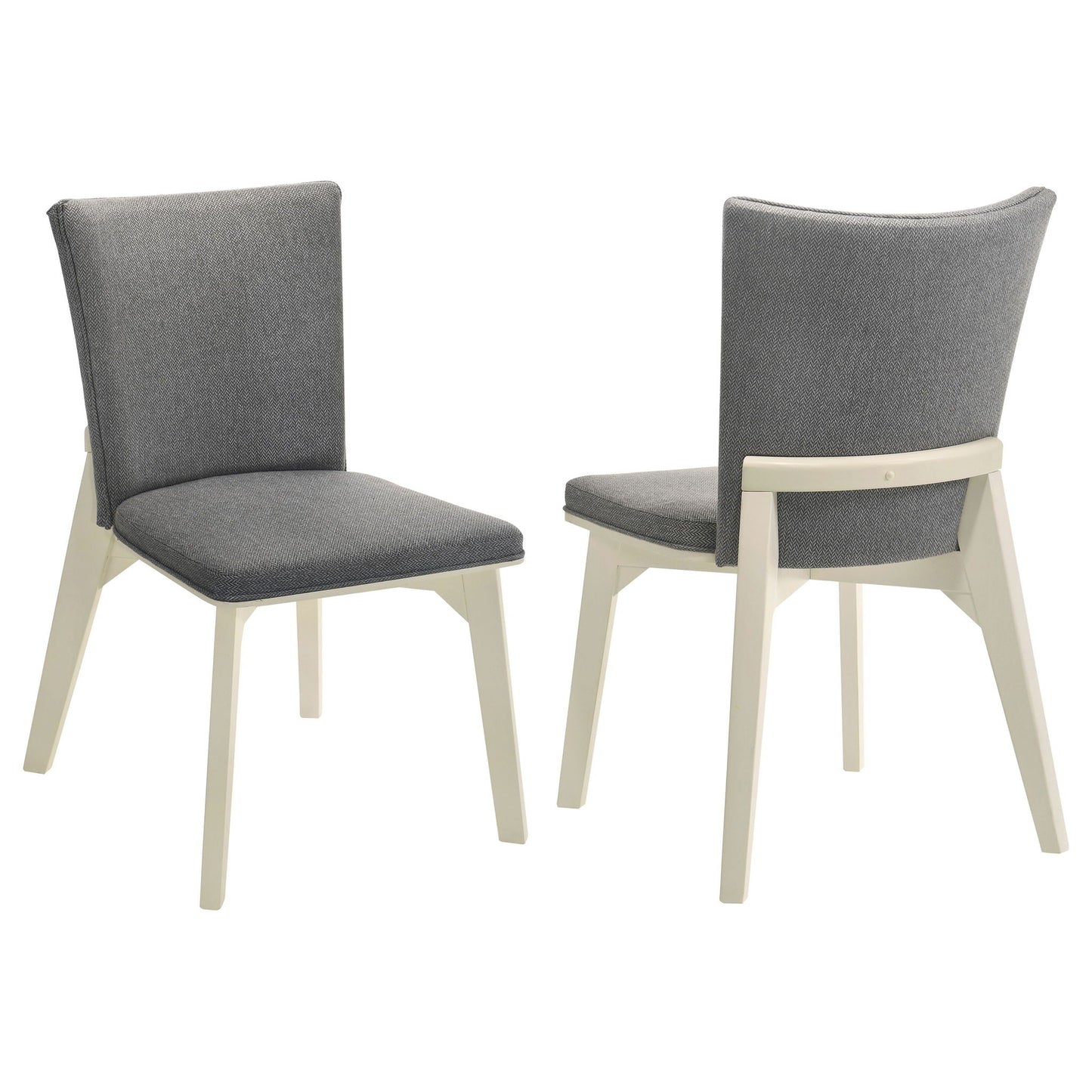 Biloxi - Upholstered Dining Side Chair (Set of 2) - Gray Coaster Fine Furniture