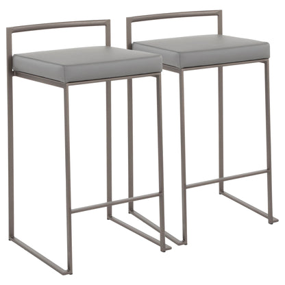 Fuji - Industrial Stackable Counter Stool Elegant Design Lumi Source