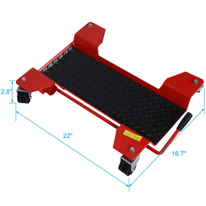Metal Motorcycle Center Stand Move Dolly For Easy Bike Moving - Red Daily Nest