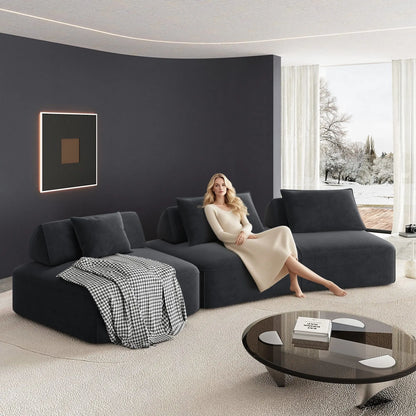 Modern Luxury Oversized Modular Sectional Sofa Set Home Essentials