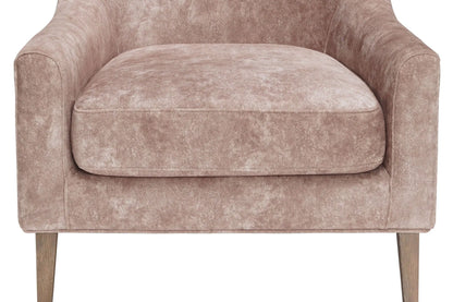 Hi Back Accent Chair - Light Brown Bernards Furniture