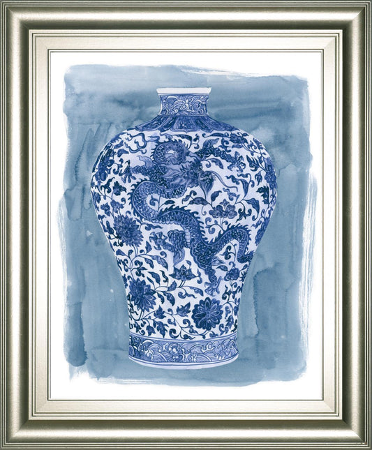 22x26 Ming Vase II By Melissa Wang - Blue