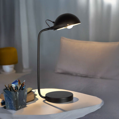 Table Lamp - Black Finish Crown Mark