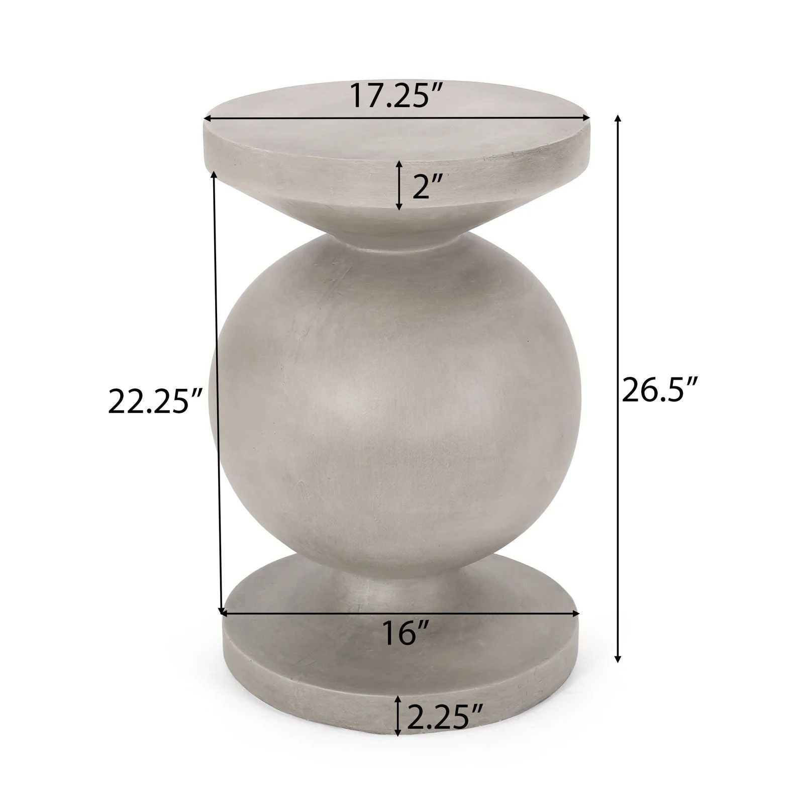 End Table, Outdoor - Natural Noble House