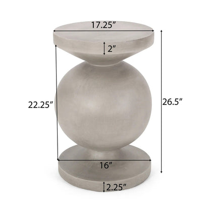 End Table, Outdoor - Natural Noble House
