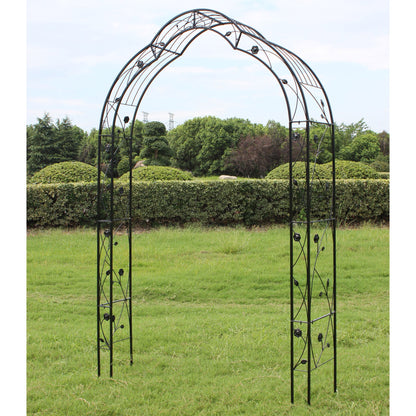 Metal Garden Arch Assemble Freely With 8 Styles Garden Arbor Trellis Climbing Plants Support Rose Arch