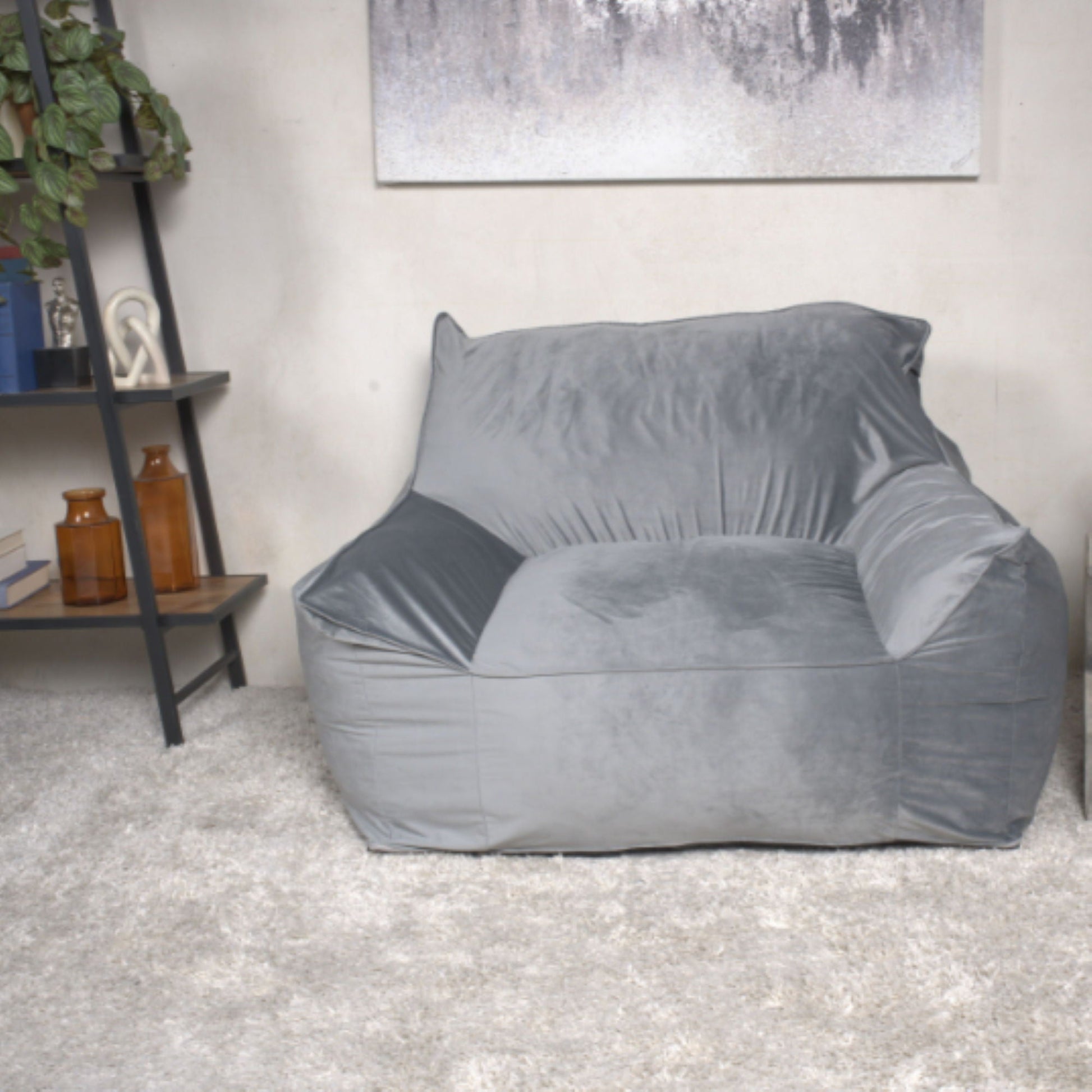Allea - Bean Bag Chair With Armrests Home Essentials