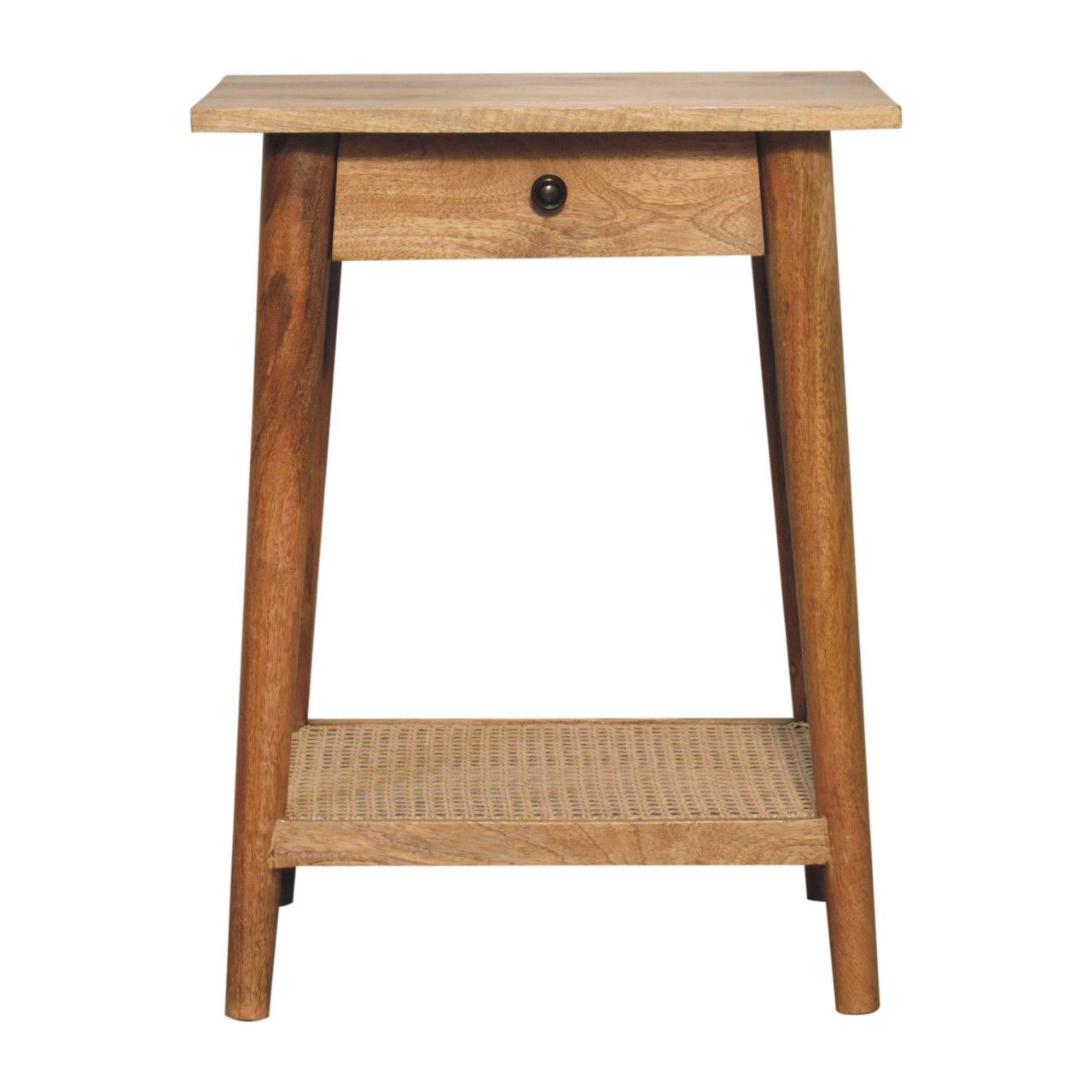 Woven End Table - Brown Artisan Furniture