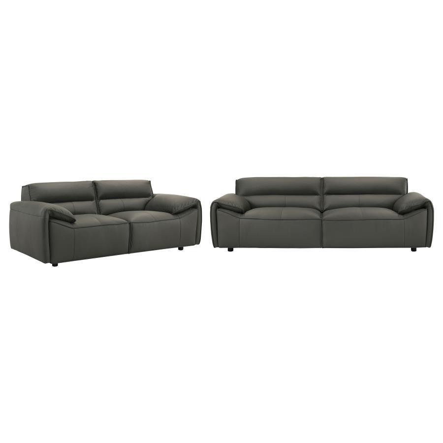 Buxton - Leather Upholstered Sofa Set Coaster Fine Furniture