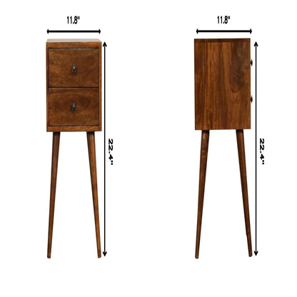 Mini 2 Drawer Nightstand Artisan Furniture