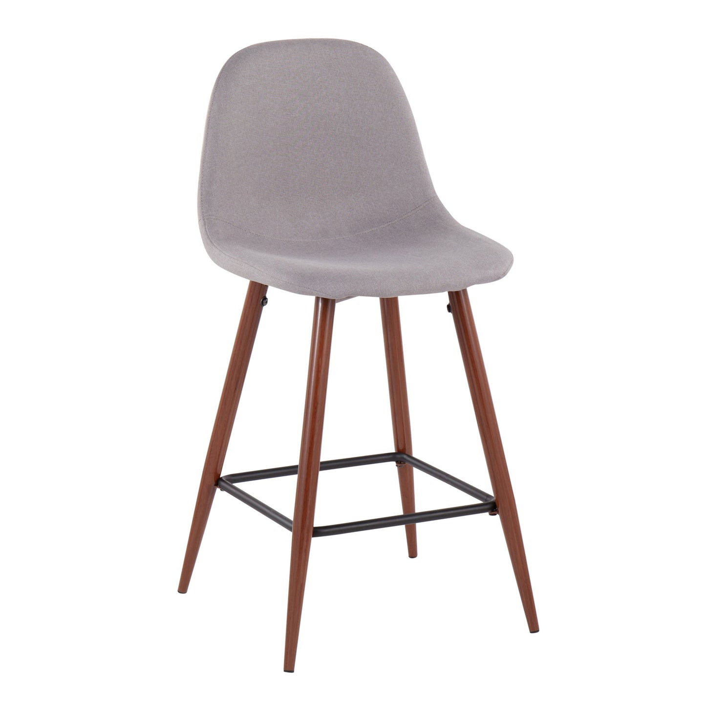Pebble - Mid Century Modern Counter Stool (Set of 2) Lumi Source