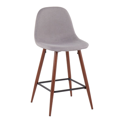 Pebble - Mid Century Modern Counter Stool (Set of 2) Lumi Source