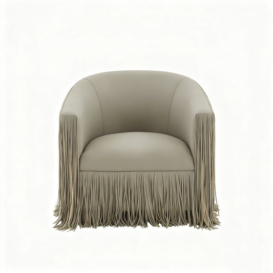 Isle - Swivel Chair With Fringe Accent Home Essentials
