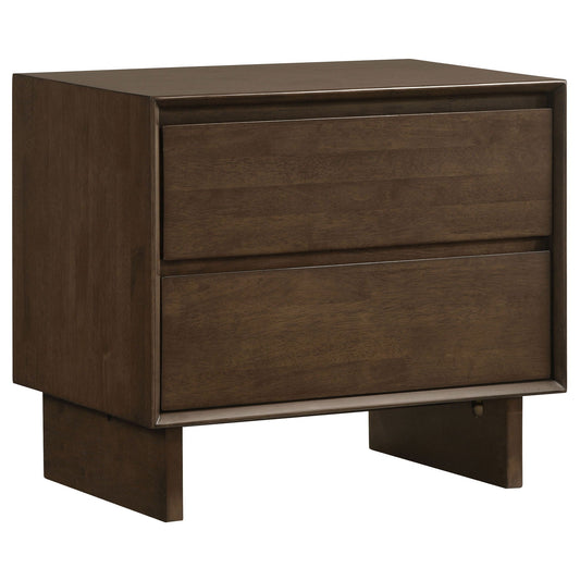 Glenwood - 2-Drawer Nightstand Bedside Table - Warm Brown Coaster Fine Furniture
