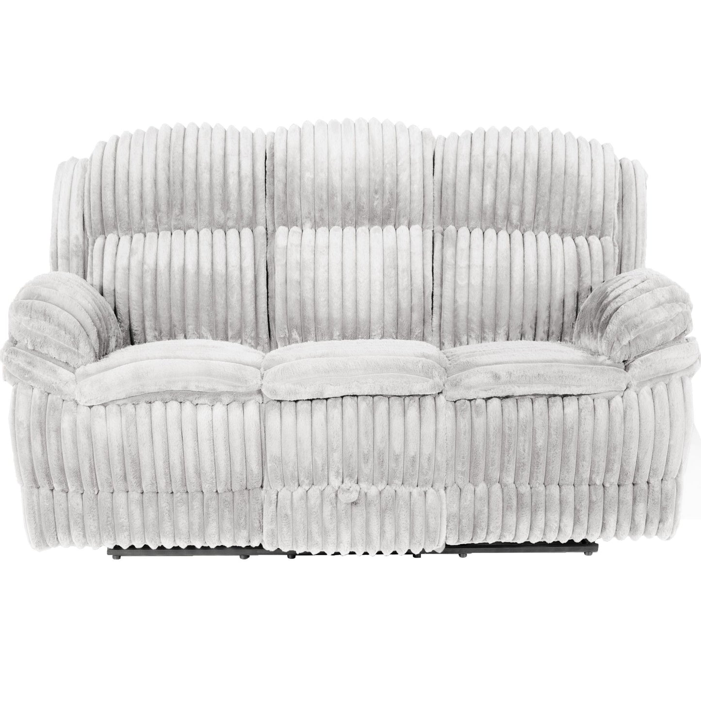 Motion Recliner Sofa With Fold-Down Table, Manual Recline, Charging Station & Cup Holders Home Essentials