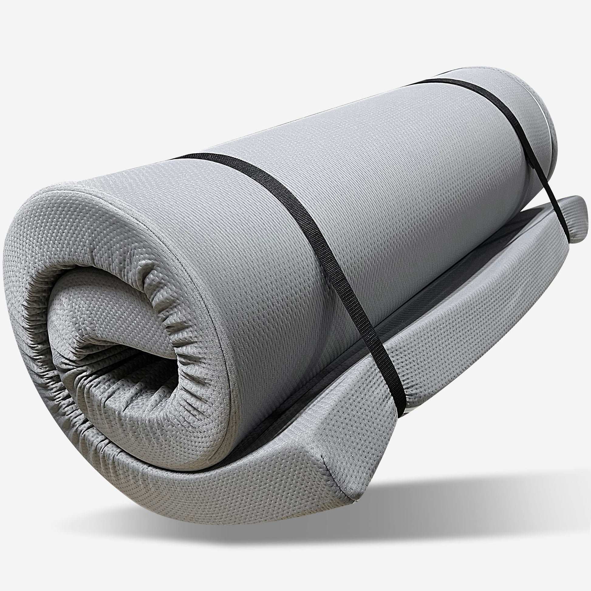 Memory Foam Camping Mattress With Water Resistant Zipper Cover - Gray Daily Nest