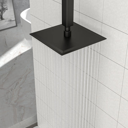 8" Square Rain Shower Head, Ceiling / Wall Mount Stainless Steel Bath Fixture Daily Nest