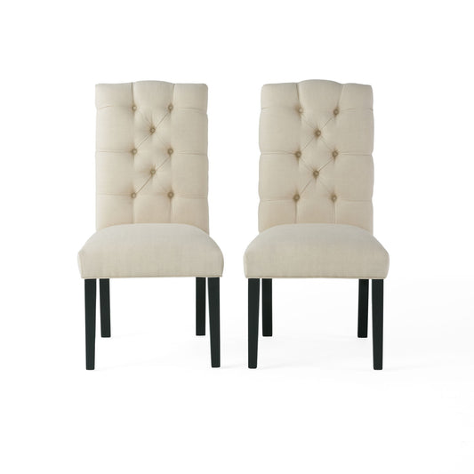 Harding - Tufted Dining Chair (Set of 2) - Natural Noble House