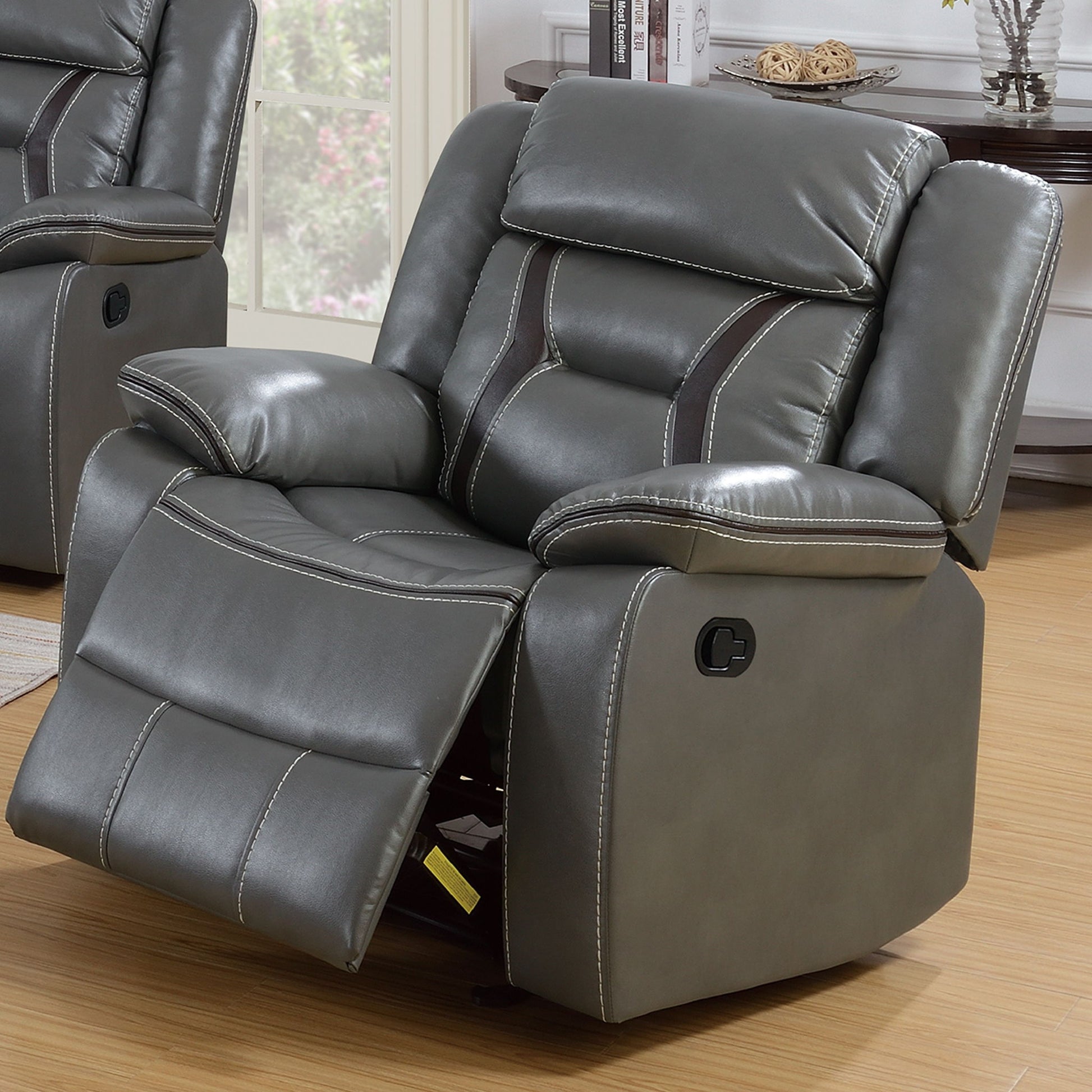 Modern Recliner With Pillow Arms And Headrest Home Essentials