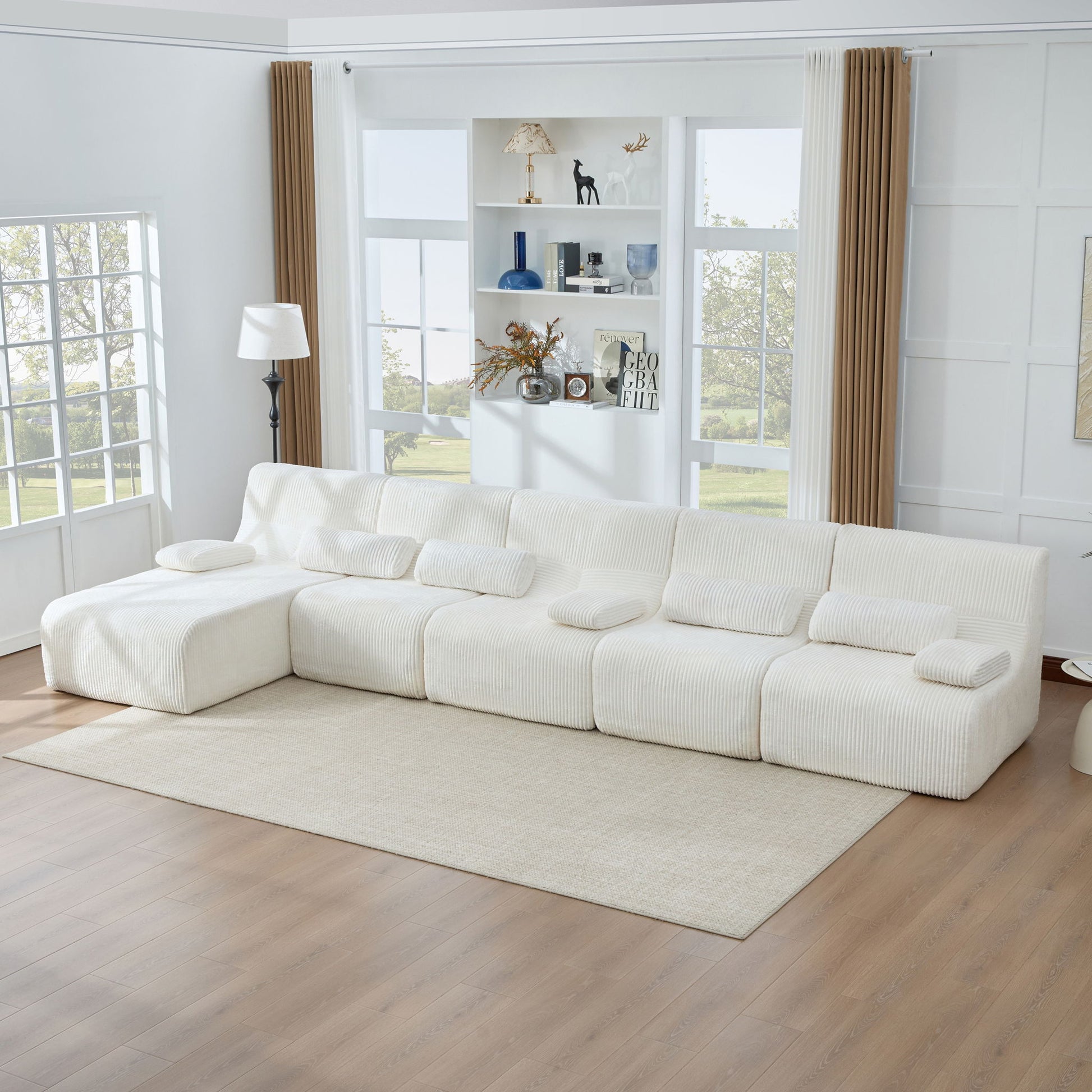 Oversized Sectional Sofa, Living Room Seating With Modular Design Hearth and Haven