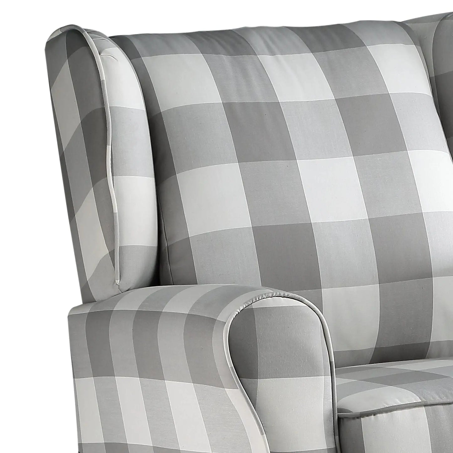 Patli - Glider Chair With Swivel - Gray / White Acme