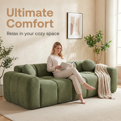 Extra Large Compression Sofa, Cloud Puff Couch For Living Room Home Essentials