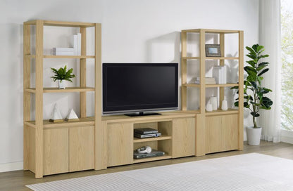 Laurelton - 3 Piece Entertainment Center TV Stand - Light Oak Coaster Fine Furniture