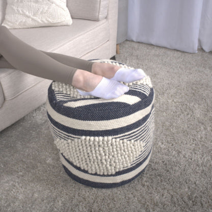 Diamond - Handcrafted Cylindrical Pouf Home Essentials