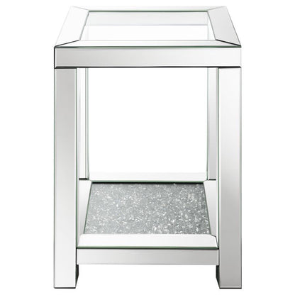 Valentina - Square Glass Top Table CoasterElevations