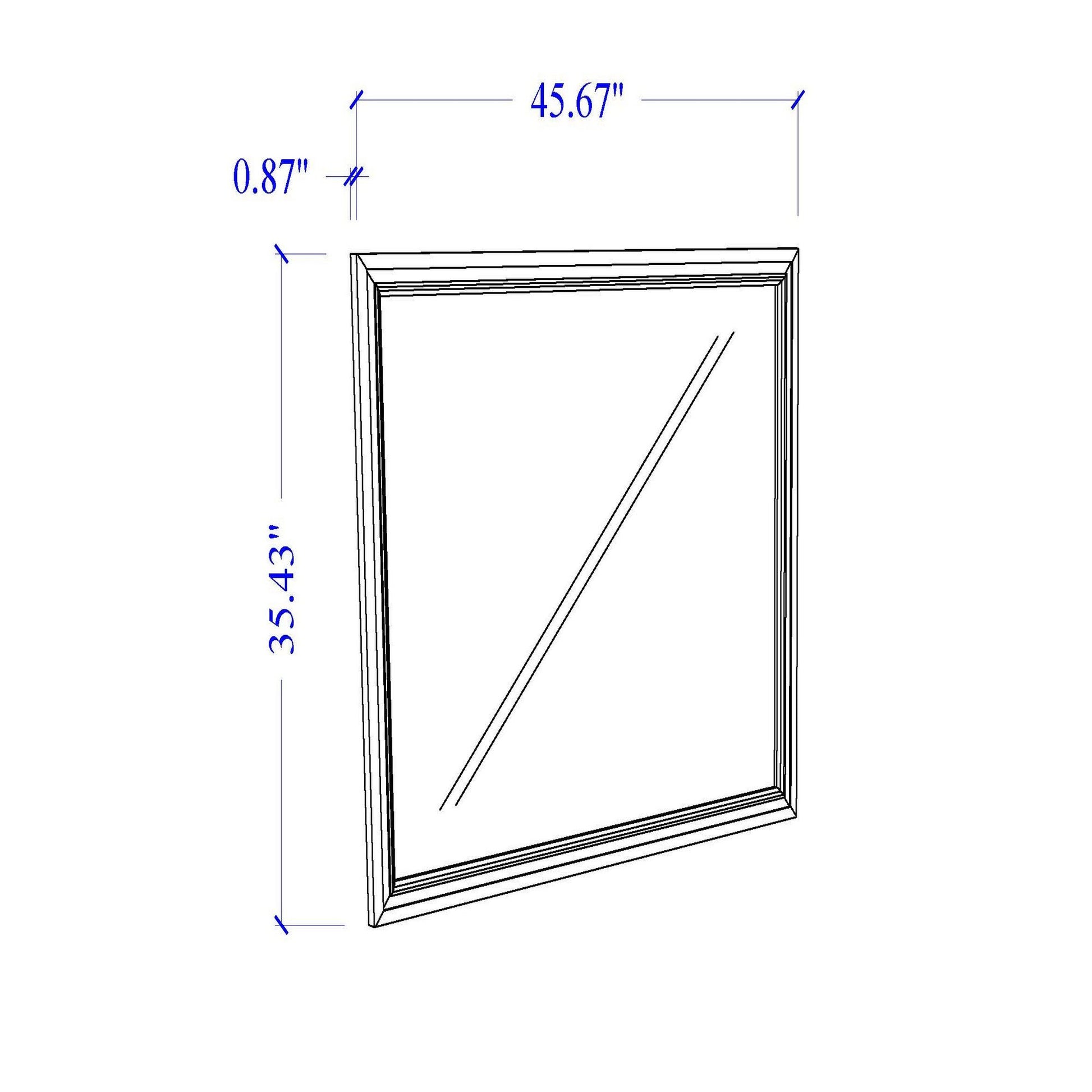 Almera - Glitter Mirror - White Global Furniture USA