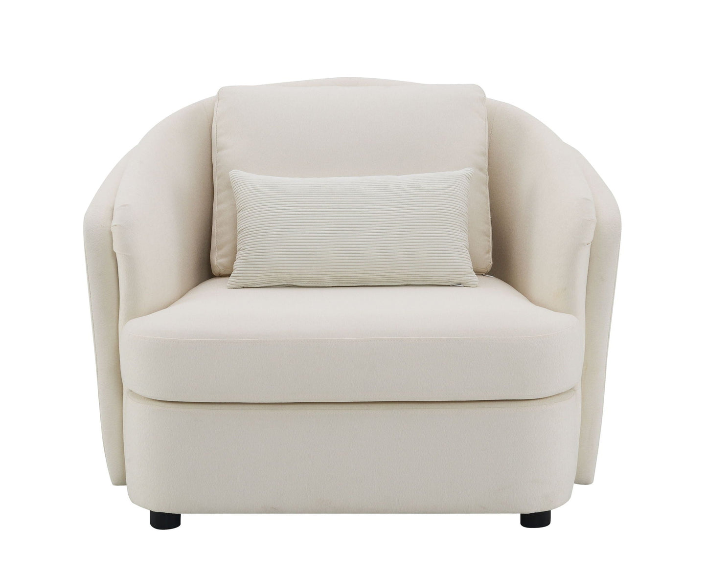 Mariko - Linen 3 Pieces Living Room Set - Beige Acme