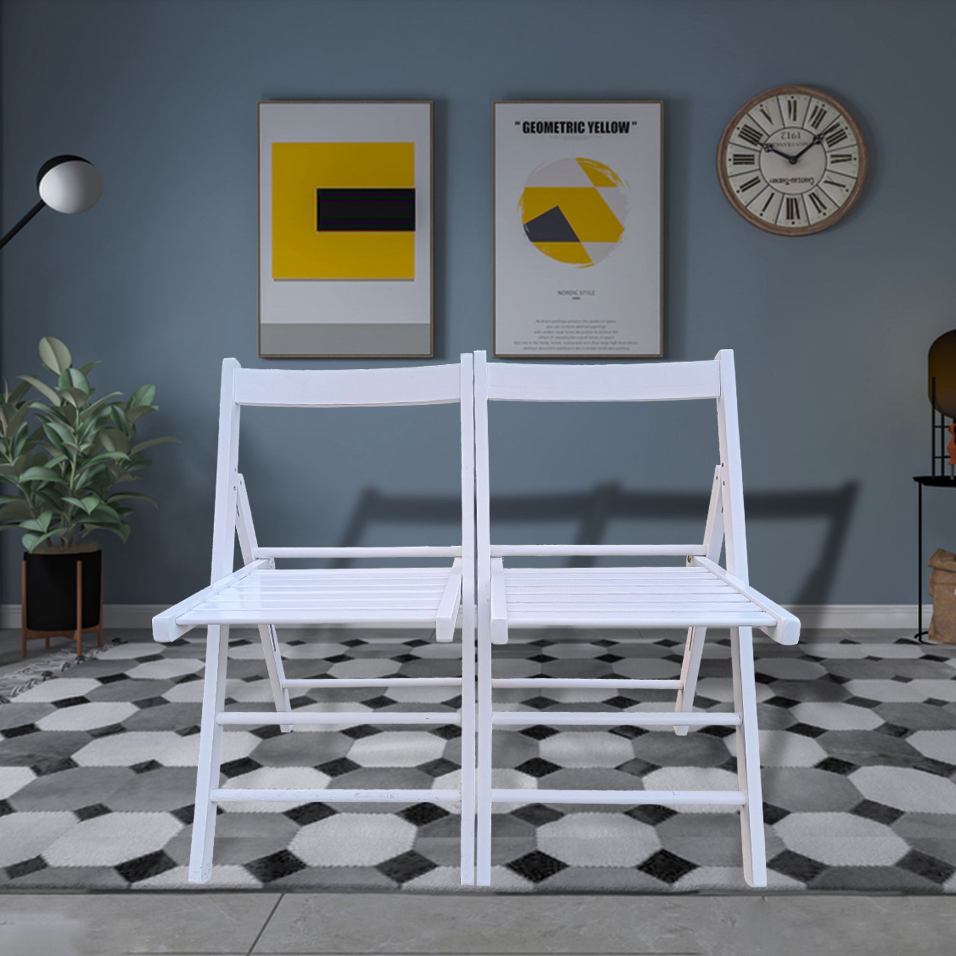 Folding Chair, Foldable Style (Set of 2) Home Essentials