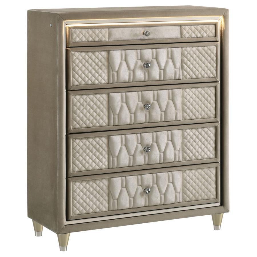 Lorient - 5-Drawer LED Chest of Drawers Coaster Fine Furniture