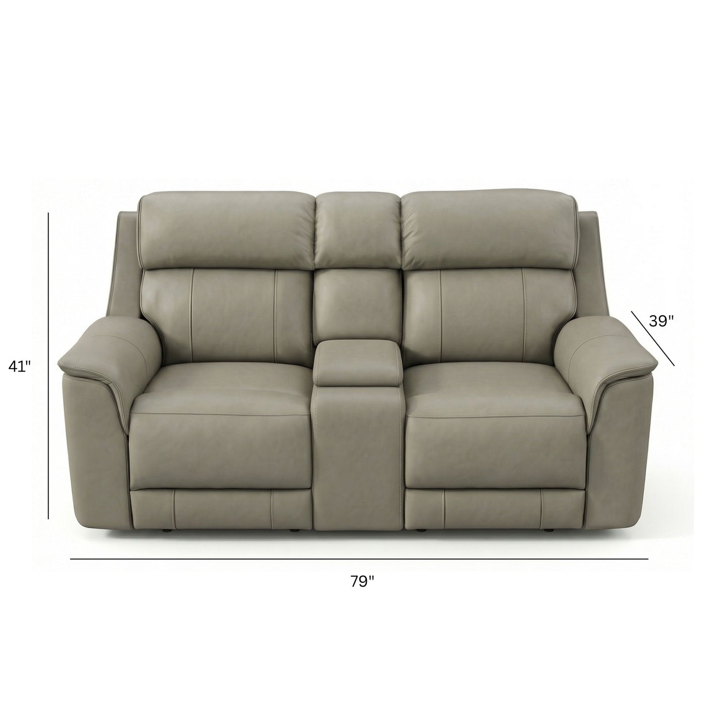 Oslo - Dual Power Reclining Loveseat With Console Home Essentials