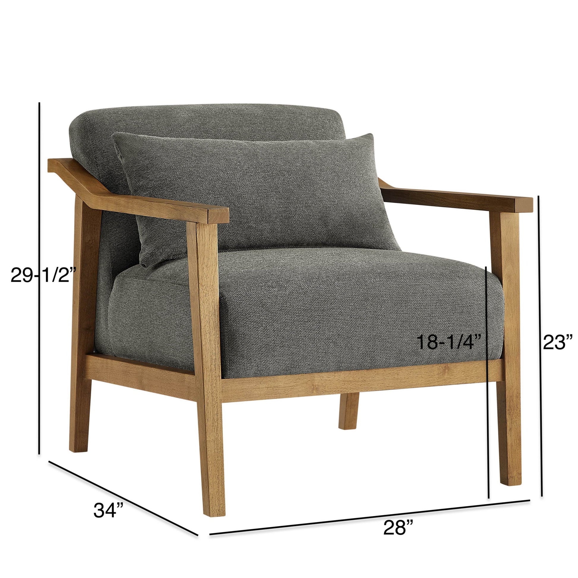 Reagan - Arm Accent Chair With Lumbar Pillow Ridgecrest Home