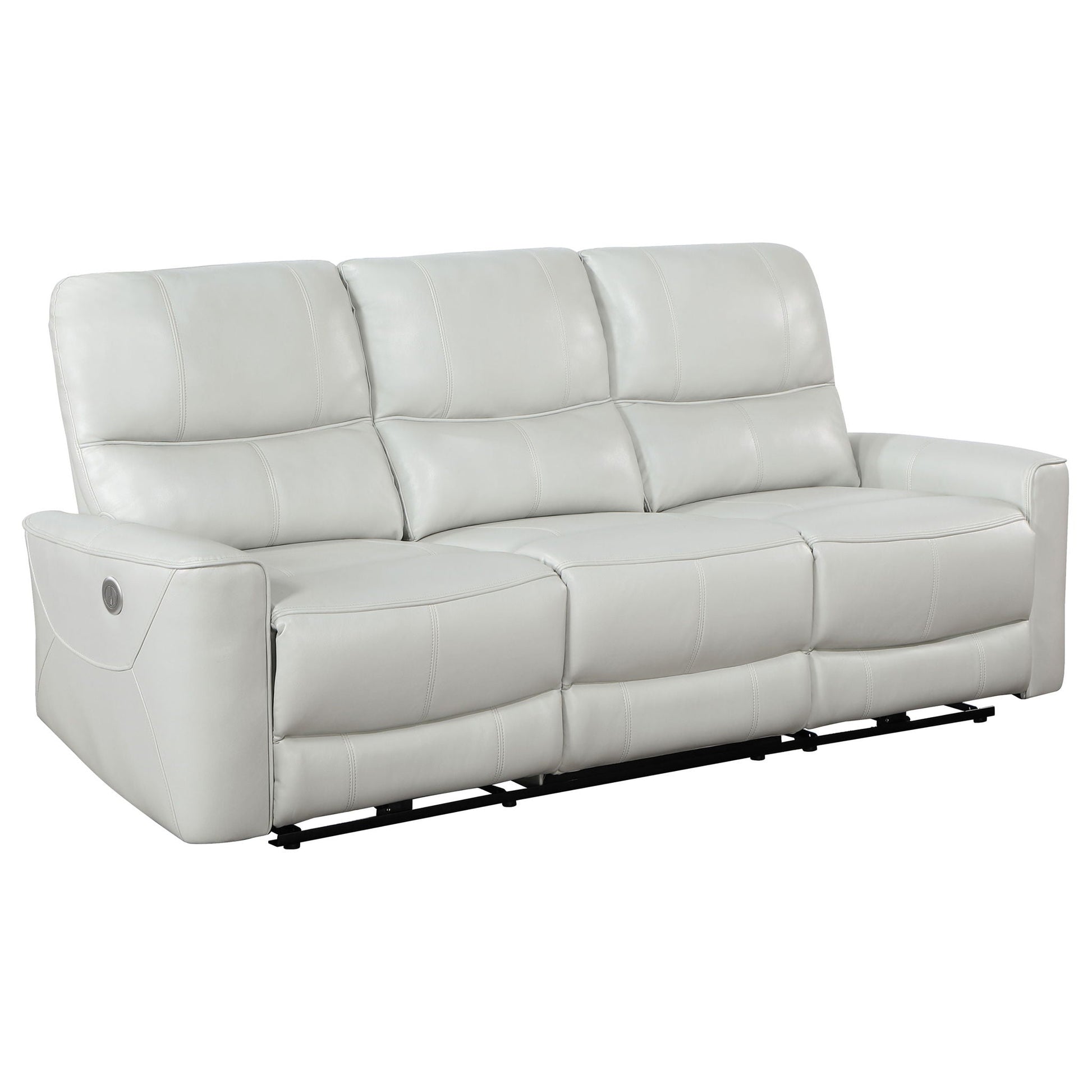 Amberly - 3 Piece Power Reclining Sofa Set - Light Gray Furniture Max