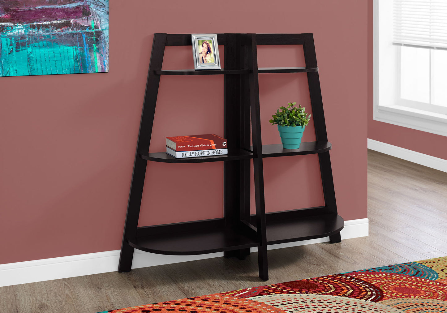 Bookshelf, Bookcase, Etagere, 3 Tier, For Office, Contemporary & Modern 8th Street