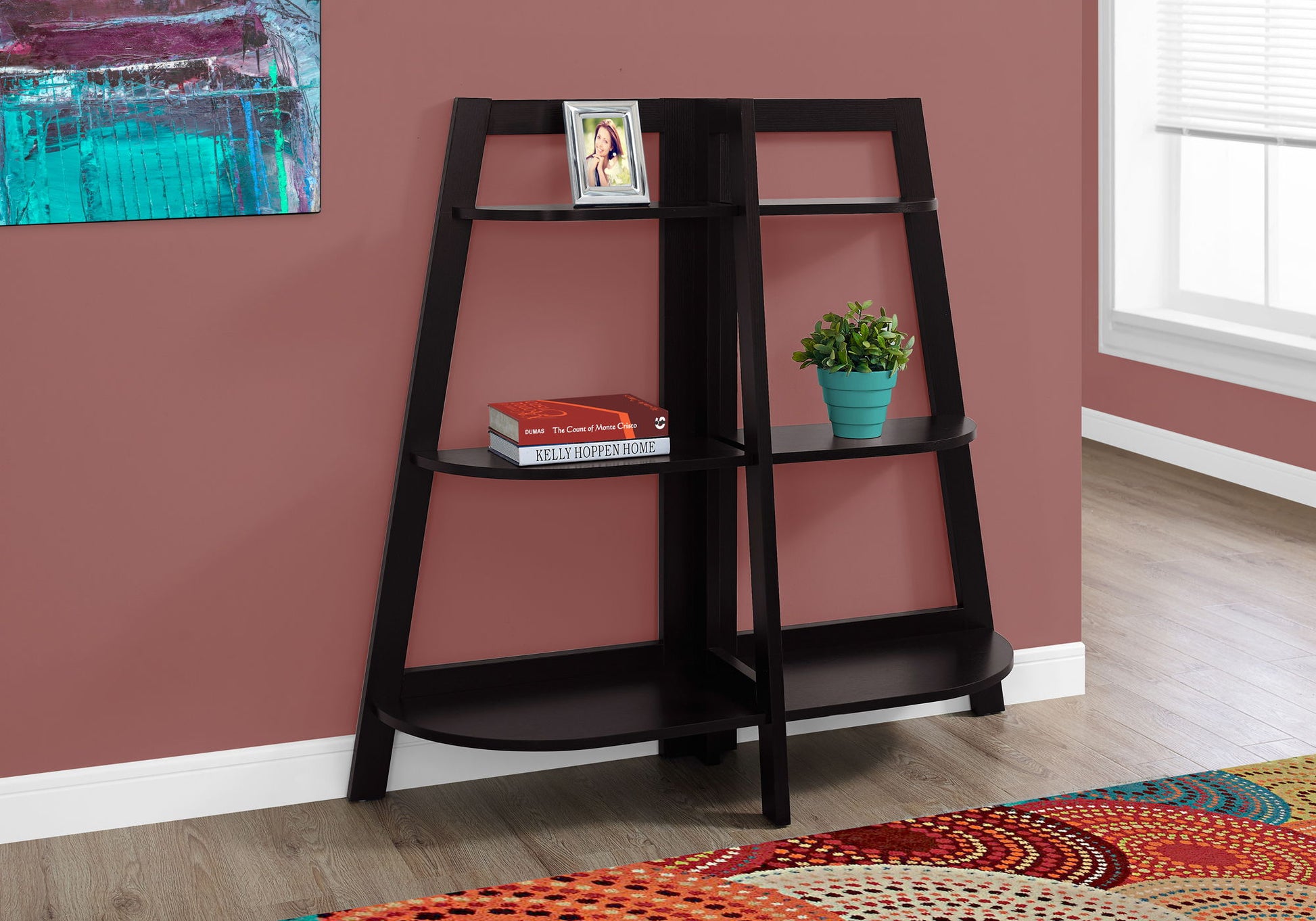 Bookshelf, Bookcase, Etagere, 3 Tier, For Office, Contemporary & Modern 8th Street