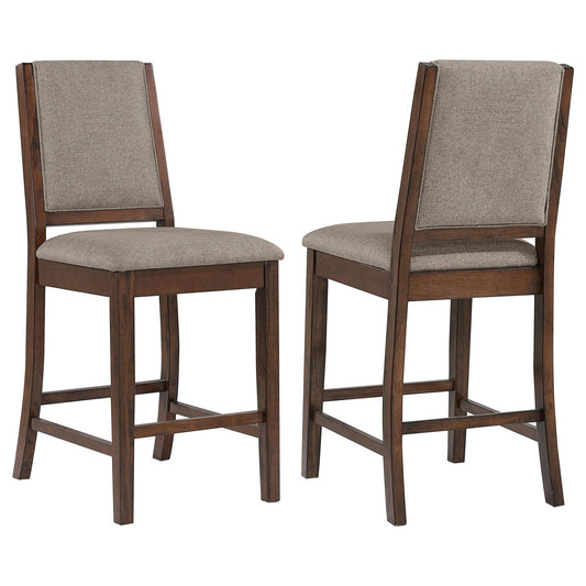 Patterson - Upholstered Counter Chair (Set of 2) - Mango Oak CoasterEveryday