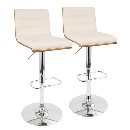 Vasari - Mid Century Modern Adjustable Barstool With Swivel Lumi Source