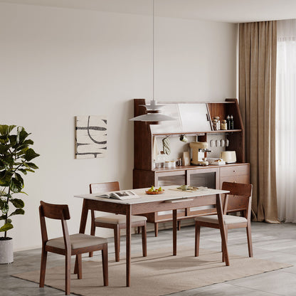 Round Corner Diagonal Leg Telescopic Table For 6 - 8 People To Meet Dining Table Home Essentials