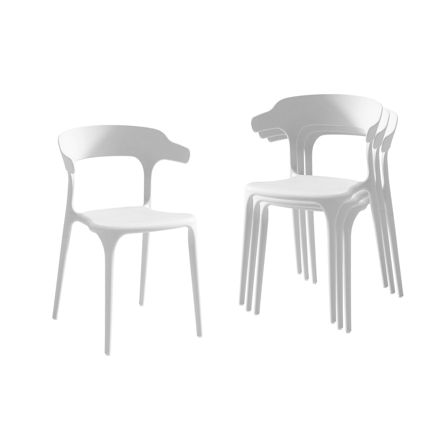 Stackable Chairs (Set of 4) Home Essentials