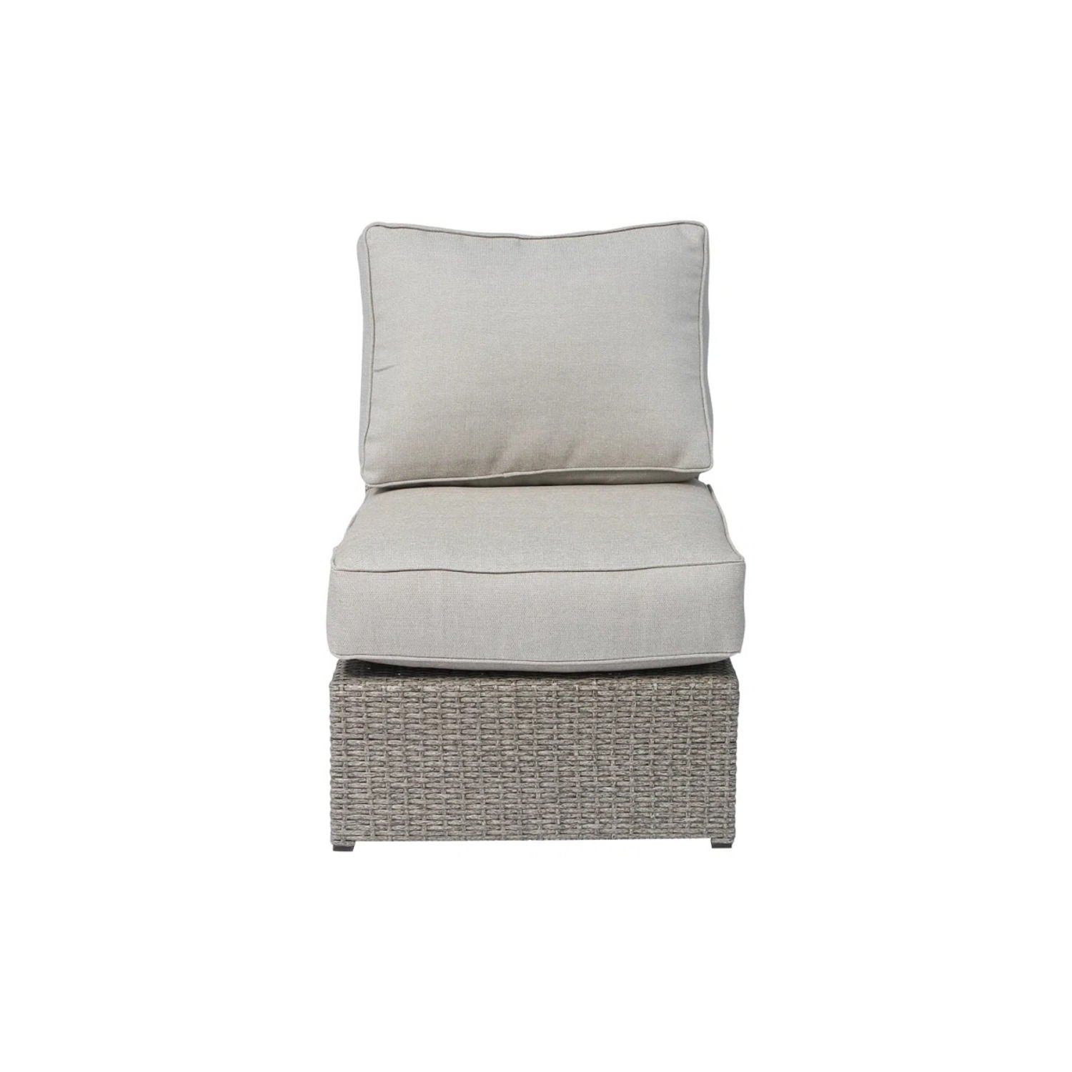 Comfortable Modern Patio Rattan Sectional Set With Cushions LSI Patio Furniture