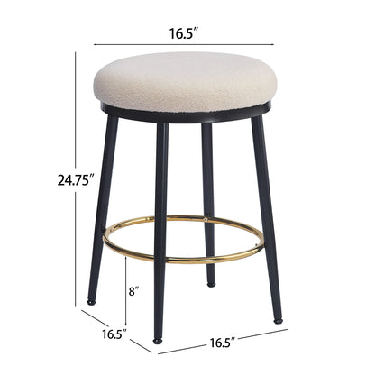 Stylish Design Counter Stools (Set of 2) Noble House
