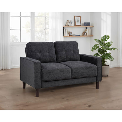 Heather - Track Arm Tufted Loveseat Furniture Max