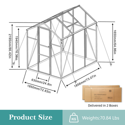 Gain Height Windproof Greenhouse With Raised Base Daily Nest