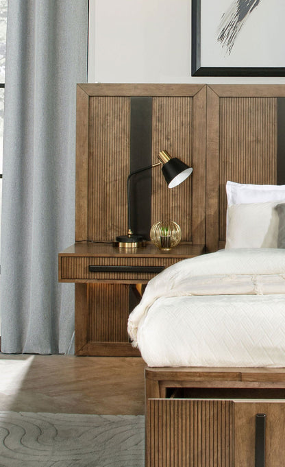 Terrace - 2 Piece Wall Panel With Nightstand Set - Ash Brown Coaster Fine Furniture