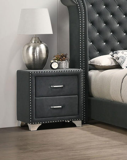 Melody - Upholstered 2-Drawer Nightstand CoasterEveryday