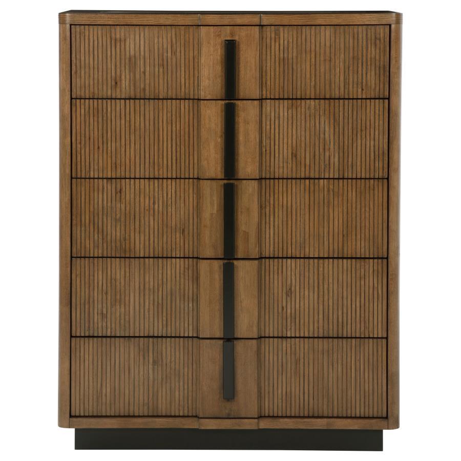 Terrace - 5-Drawer Chest Of Drawers - Ash Brown Coaster Fine Furniture